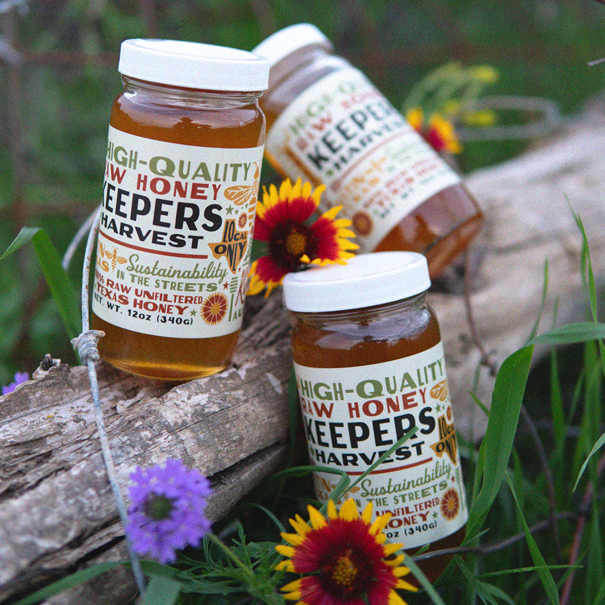 Keepers Harvest 100% Raw Wildflower Honey
